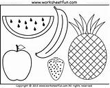 Fruits Worksheet Preschool Worksheetfun Worksheets Coloring Tracing Printable sketch template