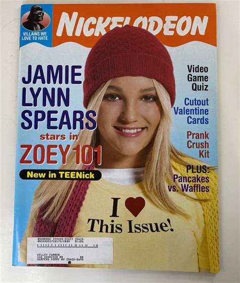 nickelodeon magazine february 2005 jamie lynn spears zoey 101 cutout
