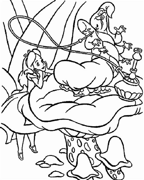 alice  wonderland coloring pages    alice