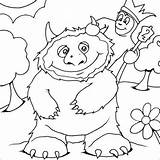 Wild Things Coloring Pages Where Colouring Para Colorear Monstruos Viven Donde Los Popular Super Choose Board sketch template