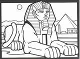 Sphinx Egypt Egyptian Egipto Egito Cleopatra Rei Egípcia Rainbowresource sketch template