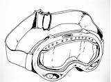 Goggles sketch template