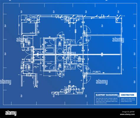 sample  architectural blueprints   blue background blueprint stock photo alamy