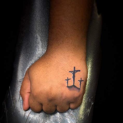 cross tattoo  hand meaning zerkalovulcan
