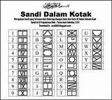 Sandi Kotak Dalam Tangan sketch template