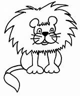 Lion Outline Clipart Cliparts Animals Library Clip Zoo sketch template