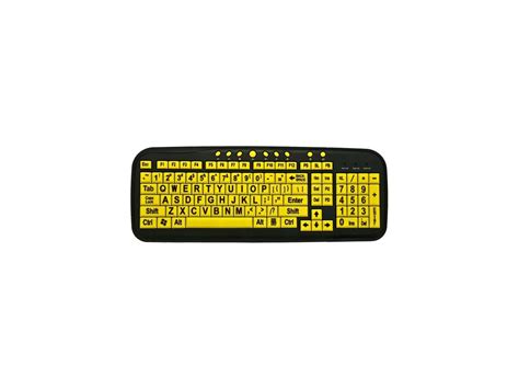 ergoguys cd  black wired ezsee  vision keyboard large print