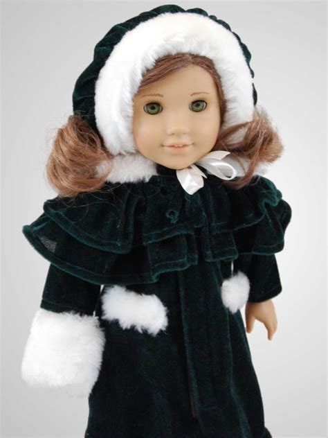 Velvet Coat Doll Clothes Outfit For 18 American Girl¨ Doll