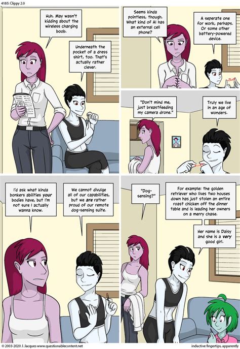 questionable content comics funny content