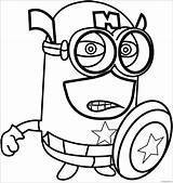 Minion Coloring Minions Getcolorings Clipartmag sketch template