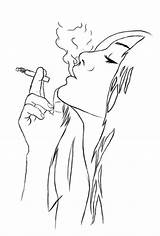 Cigarrillo Fumando Cigarro Fumar Cigarros Hombre Divertidos Humo Lindos sketch template