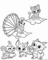 Shimmer Brillo Mascotas Adorables Zeta Samira Princess Rapper Coloring4free sketch template