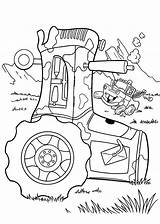 Coloring Tractor Pages Cars Frank Mater Disney Combine Kids Printable Colouring Books Movie Sheets Tow Truck Color Christmas Farm Sarge sketch template