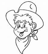 Coloring Cowboy Pages Kids Comments sketch template