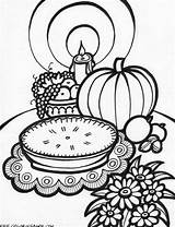 Thanksgiving Coloring Pages Printable Meal Adults Kids Print Adult Sheet Sheets Books Color Food Colouring Disney Pie Pies Fall Turkey sketch template