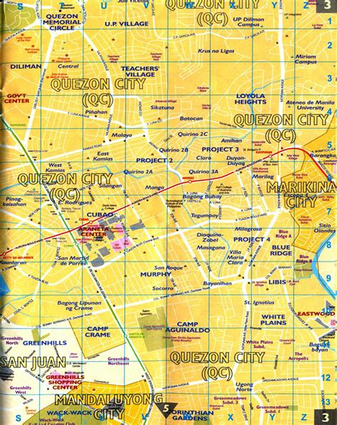 quezon city map  quezon city satellite image