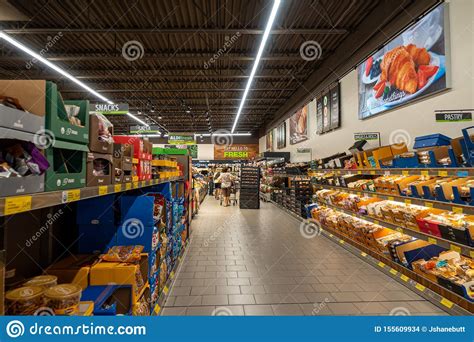 bread aisle   grocery store editorial stock image image  cart baked
