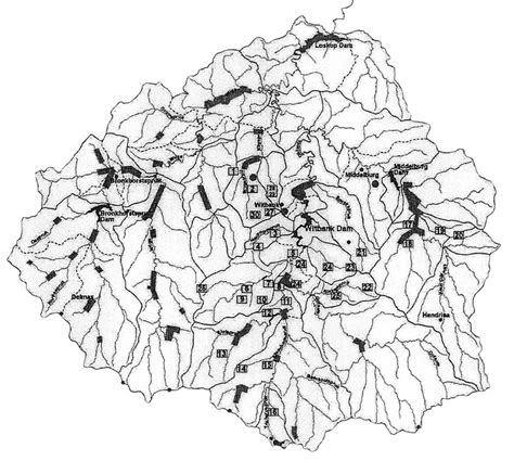 map  existing irrigation areas  existing mining operations