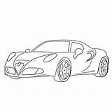 Alfa Giulia sketch template