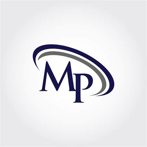 monogram mp logo design  vectorseller thehungryjpeg