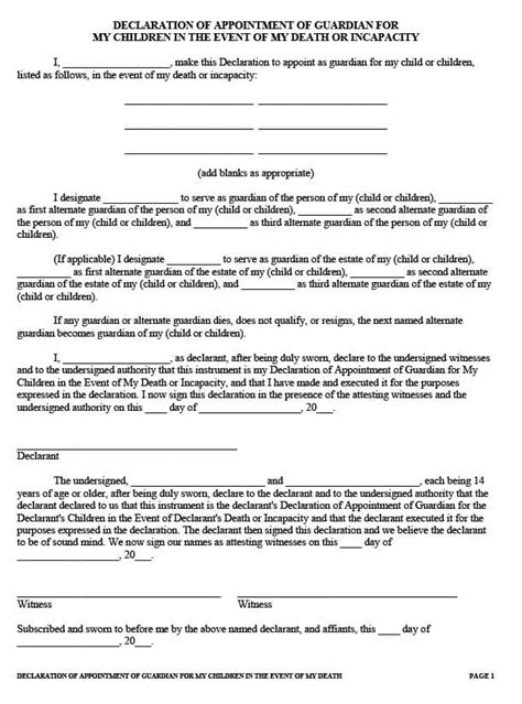 sample guardianship letter  case  death word