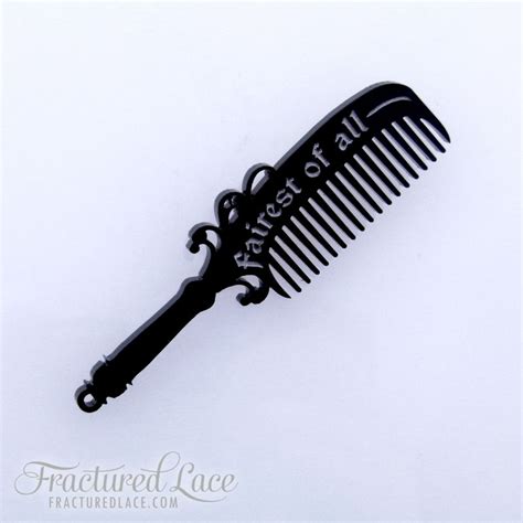evil queens comb brooch fractured lace