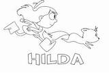 Hilda Wonder sketch template