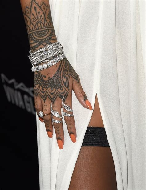 Rihanna Celebrity Tattoo Pictures Popsugar Celebrity