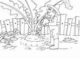 Jardinier Jardiniers Coloriage Coloriages Metiers Télécharge sketch template