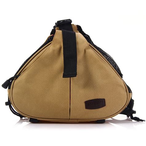 caden  triangle crossbody shoulder bag waterproof travel sling dslr camera bag  rain cover