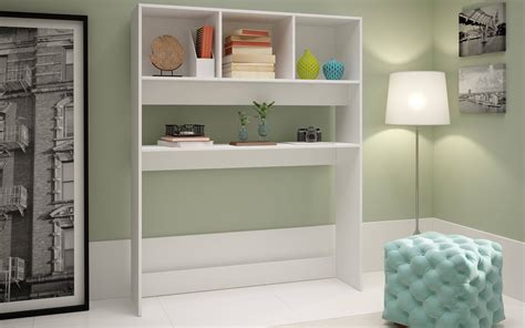 aosta classic white mdp melamine  shelves display desk  home