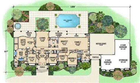 presidential estate porte cochere house plan luxury jhmrad