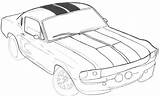 Shelby Mustang Cobra Template sketch template