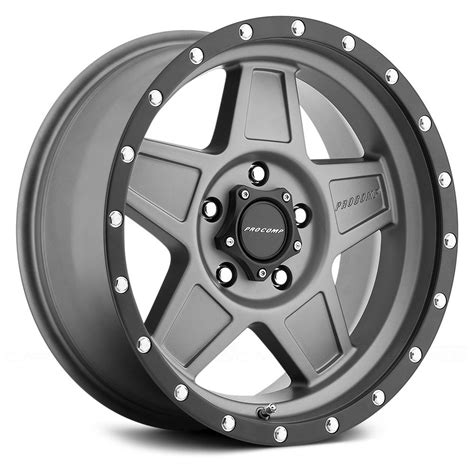 pro comp  series predator wheels alloy matte graphite rims