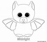 Coloring Pages Beanie Boo Midnight Printable Bat Animal Ty Boos Sheets Baby Choose Board sketch template