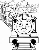 Train Coloring Pages Cartoon Thomas Getcolorings Printable Color sketch template