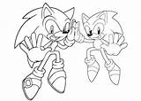 Sonic Coloring Pages Kids Hedgehog Classic Cartoon Generations Sheets Online Amy Rose sketch template