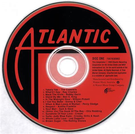 atlantic records  years   compilations record label australia double cd