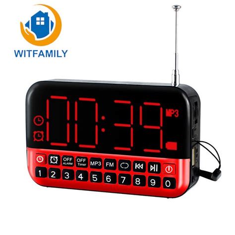 buy home decor multifunctional led radio alarm clock mp player timer lcd