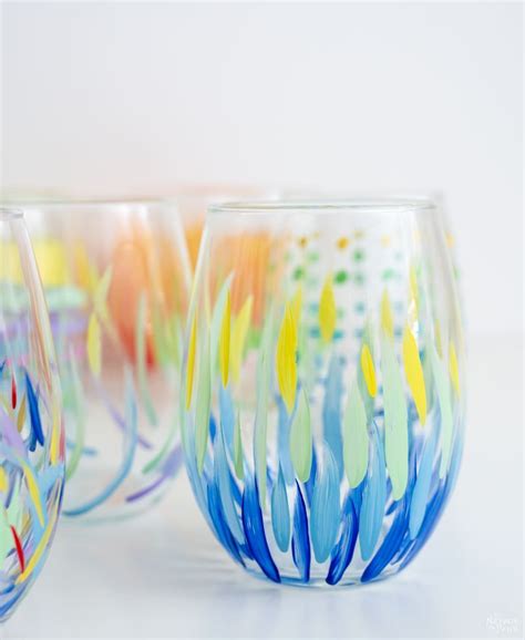 Diy Painted Wine Glasses From The Dollar Store The