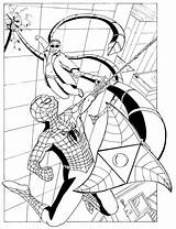 Spiderman Ock Tardis Mewarnai Octavius Venom Pngdownload Img2 Webstockreview Superhero sketch template