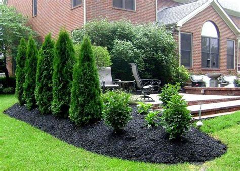 stunning black mulch landscaping ideas    page