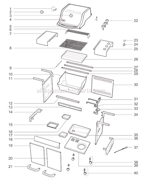 weber  parts list  diagram  ereplacementpartscom