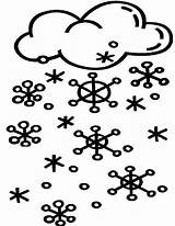 Nieve Coloring Neige Snowfall Coloriages Designlooter Snowing sketch template