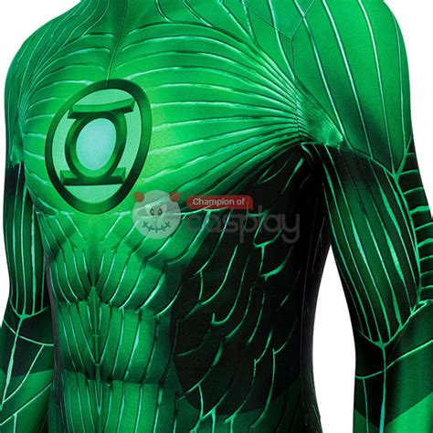 green lantern cosplay costume hal jordan jumpsuit for adult