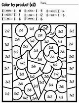 Color Number Multiply Multiplication Tpt Coloring Teacherspayteachers Credit Larger sketch template