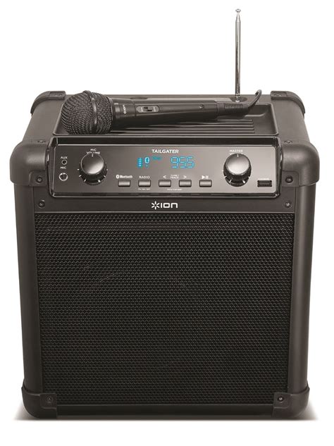 ion audio tailgater ipa portable bluetooth pa speaker  mic amfm radio  usb charge