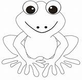 Frog Cute sketch template