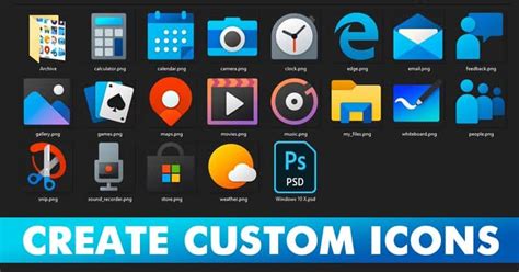create custom icons  windows  computer