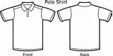 Polo Shirt Template Clipart Illustration Clip Vector sketch template